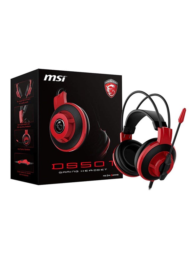 MSI DS501 Over-Ear Gaming Wired Headphones with Mic For PS4/PS5/XOne/XSeries/NSwitch/PC  - Image 5