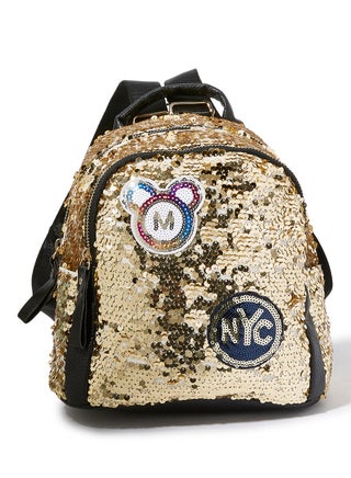 Sequin Design Backpack Gold/Black - v1542617674/N19140508A_1