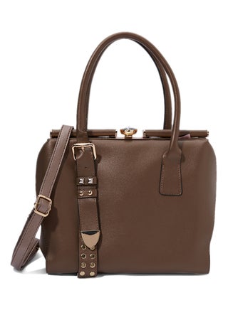 Unique Accent Shoulder Bag Brown - v1542617788/N19140781A_1