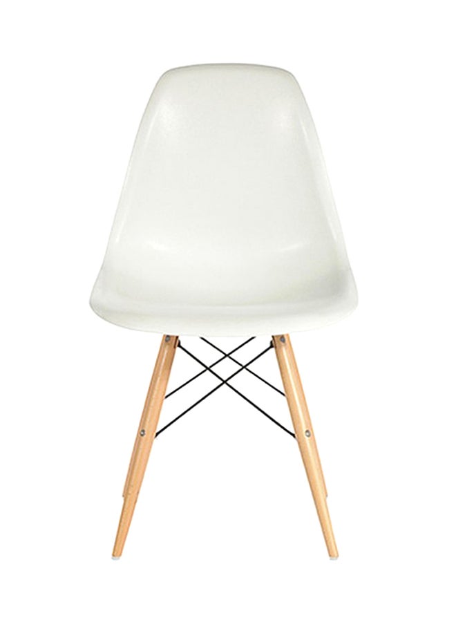 Addison Plastic Chair White/Beige 18.5x32x20inch - Image 1