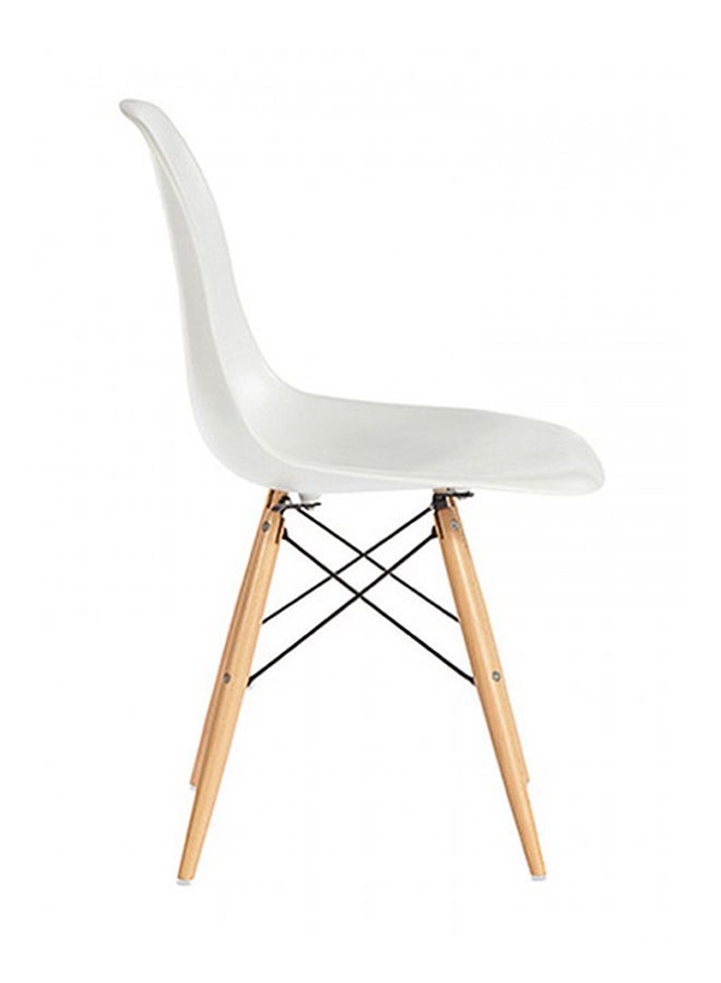 Addison Plastic Chair White/Beige 18.5x32x20inch - Image 2