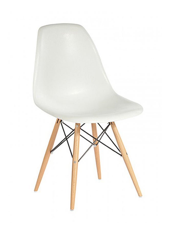 Addison Plastic Chair White/Beige 18.5x32x20inch - Image 3