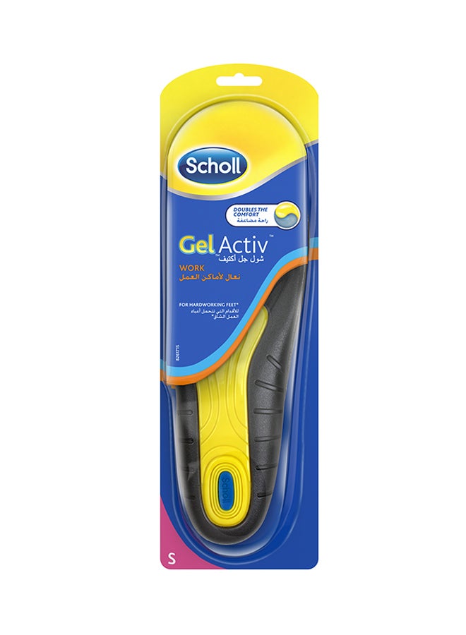 Scholl - Gel Activ Insoles Grey/Yellow - Image 1