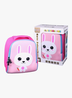 al ostoura toys Kindgarden Bunny Printed Backpack Pink/White/Blue  - Image 3