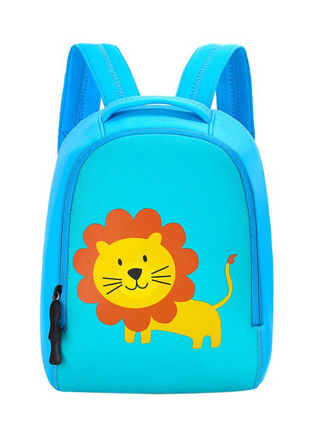 al ostoura toys - Kindgarden Lion Printed Backpack Blue/Yellow/Brown - Image 1