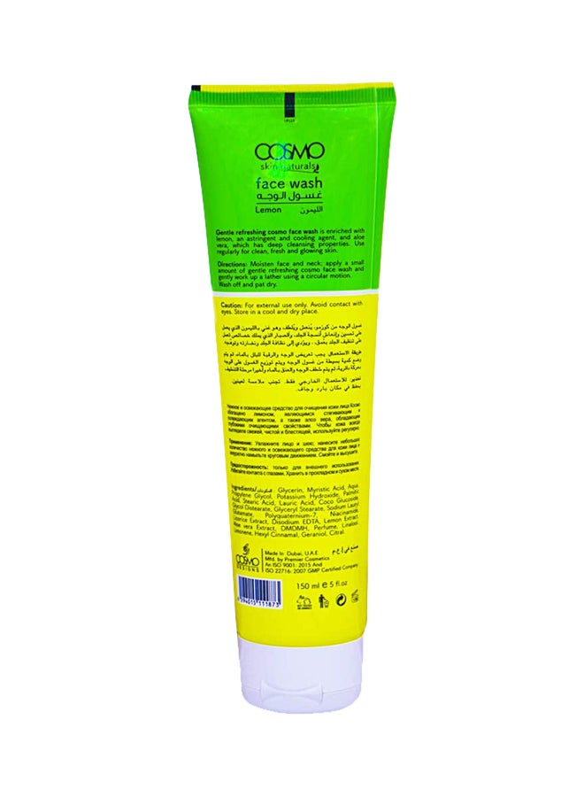 COSMO Beauty Treat Lemon Face Wash 150ml - Image 2