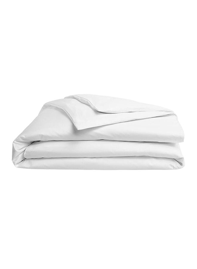 Kingtex Satin Finish Duvet Cover Cotton White - Image 1