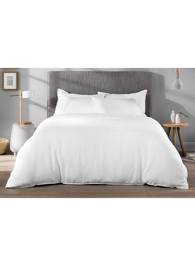 Kingtex - Solid Duvet Microfiber White - Image 1