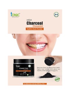 Ionic MSM Organic Charcoal Tooth & Gum Powder Black 80grams  - Image 2