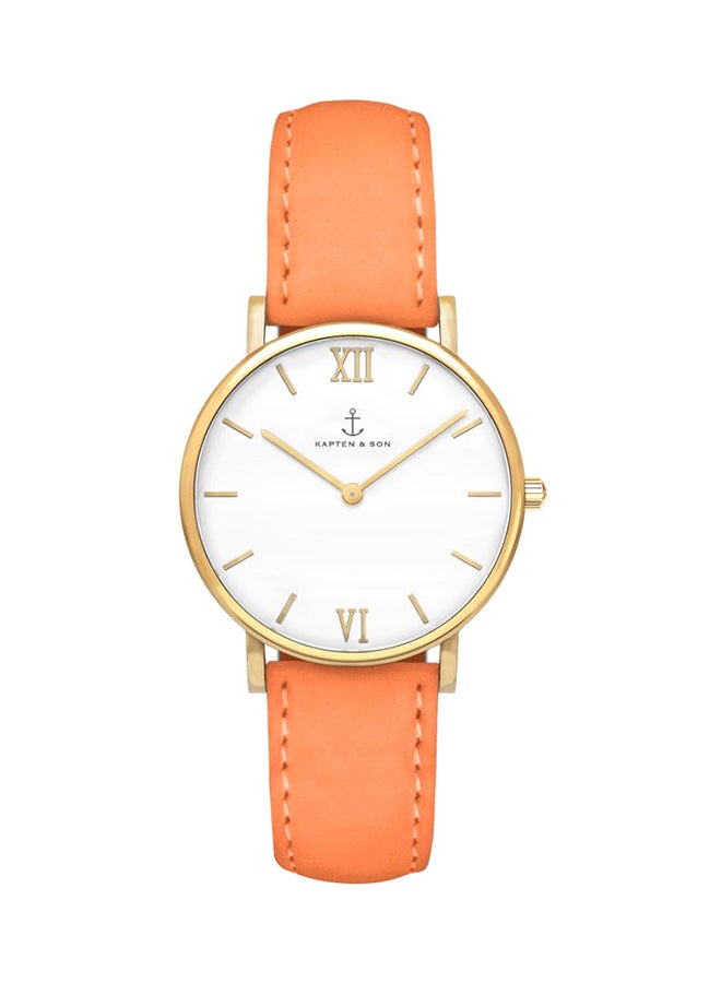 Kapten & Son women Joy Analog Watch 4251145210106 - 32 mm - Peach