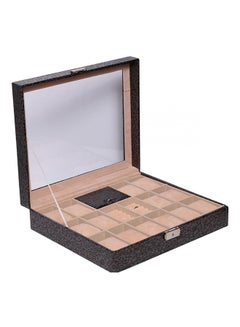 unisex Top Glass Ring Cufflinks And Watches Box