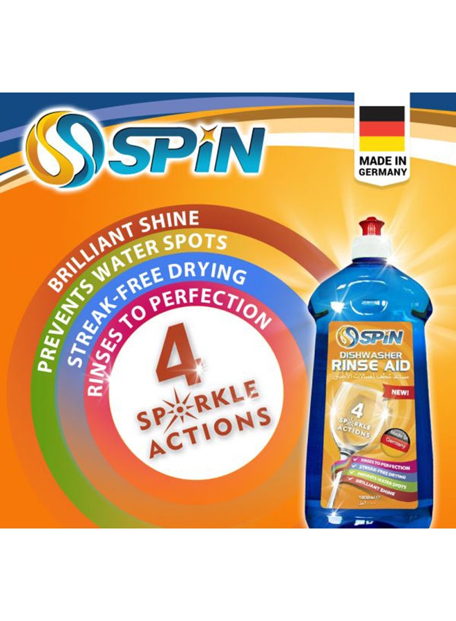 Spin - Dishwasher Detergent Rinse Aid 1000ml + Special Salt 2 Kg Set - Image 1