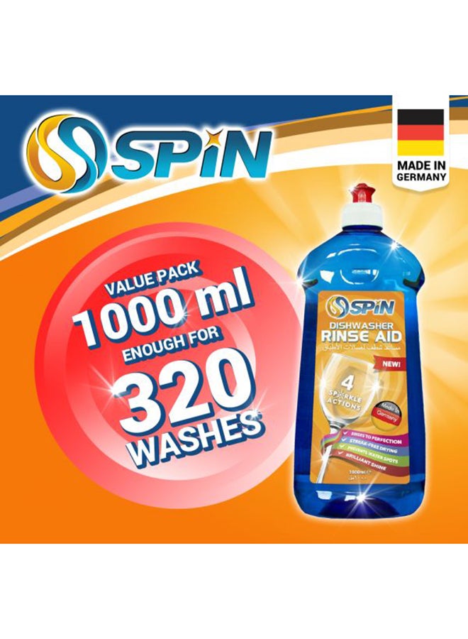 Spin - Dishwasher Detergent Rinse Aid 1000ml + Special Salt 2 Kg Set - Image 1