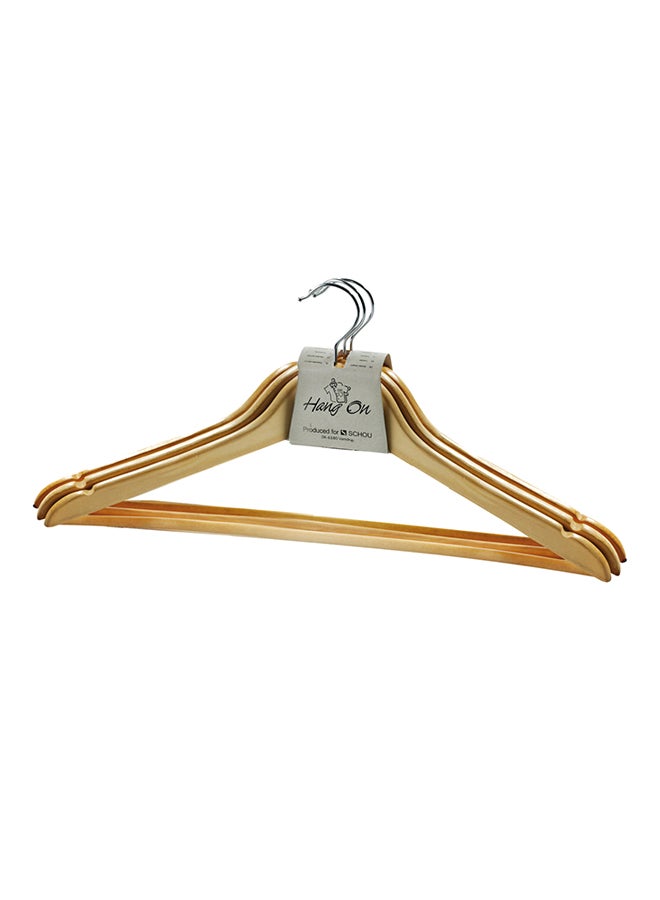 يوسك طقم شماعات هاينو مكون من 3 قطع بيج 22x44سم