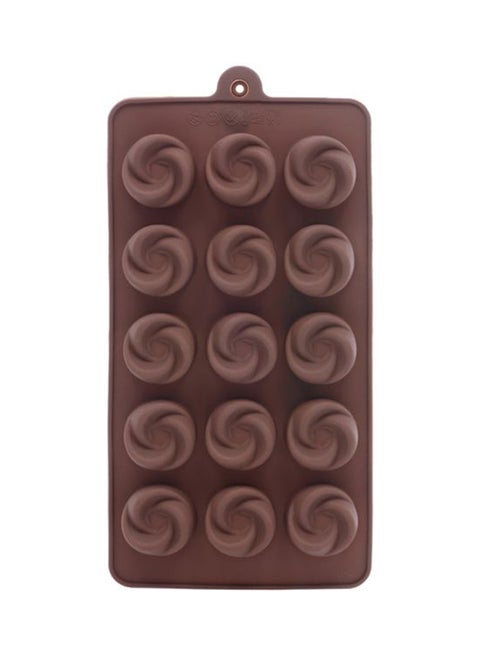 Multipurpose Silicone Bake Mould Brown 8.5x4x1inch