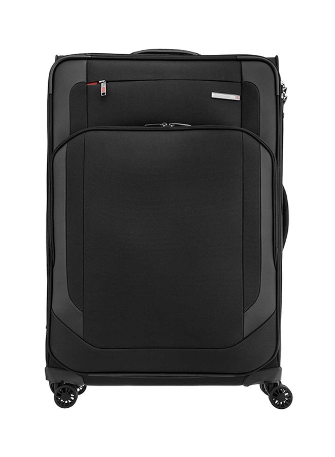 Samsonite Hexel Softside Large Check in Luggage Trolley Black  - Image 1