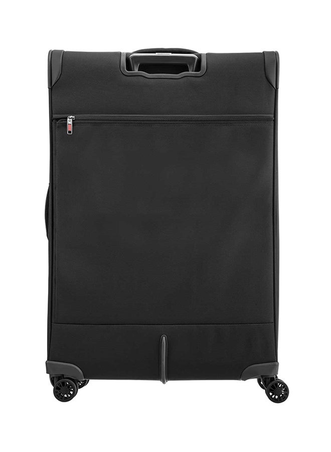 Samsonite Hexel Softside Large Check in Luggage Trolley Black  - Image 2