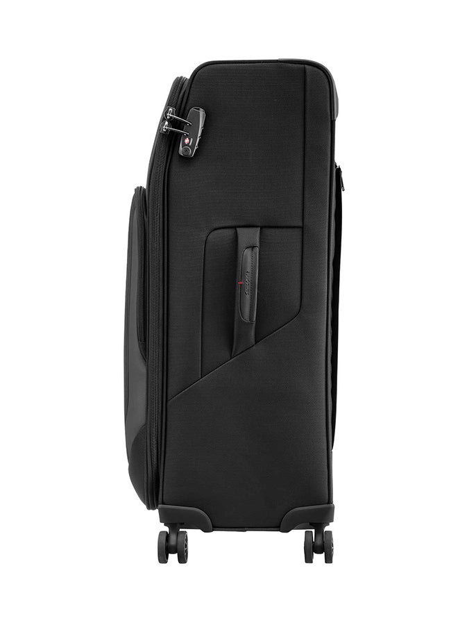 Samsonite Hexel Softside Large Check in Luggage Trolley Black  - Image 3