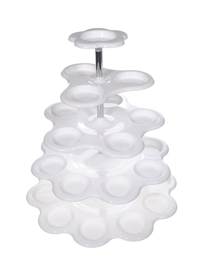 5-Tier Cup cake Stand White  - Image 2