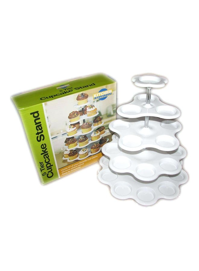 5-Tier Cup cake Stand White  - Image 4