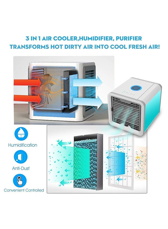 جهاز تبريد الهواء المحمول 10102579 رمادي/أزرق/أبيض - Image 4