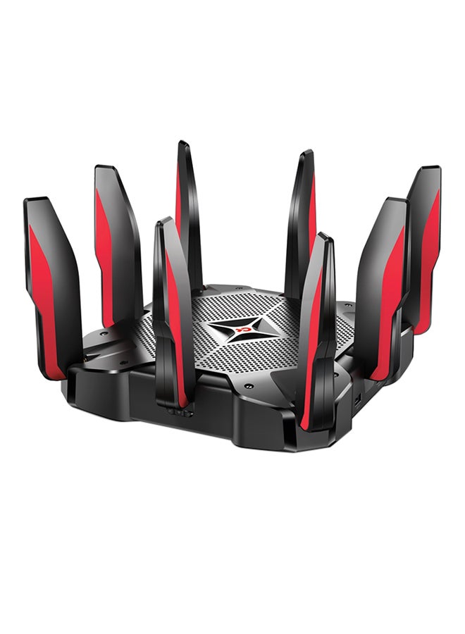 TP-LINK - Archer C5400X MU-MIMO Tri-Band Gaming Router AC5400 Black/Red - Image 1