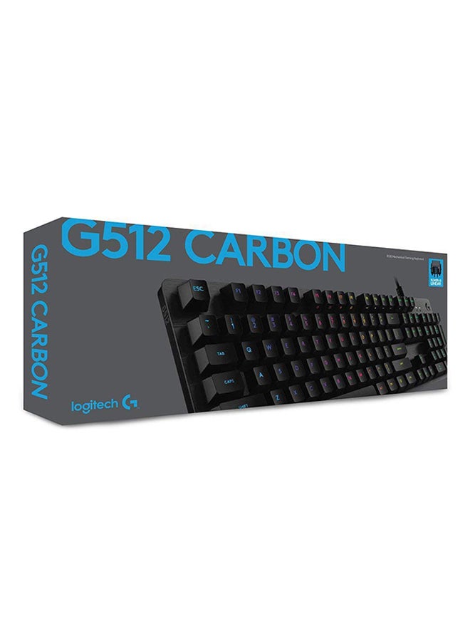 Logitech G512 CARBON LIGHTSYNC RGB Mechanical Gaming Keyboard with GX Brown switches Tactile Black  - Image 5