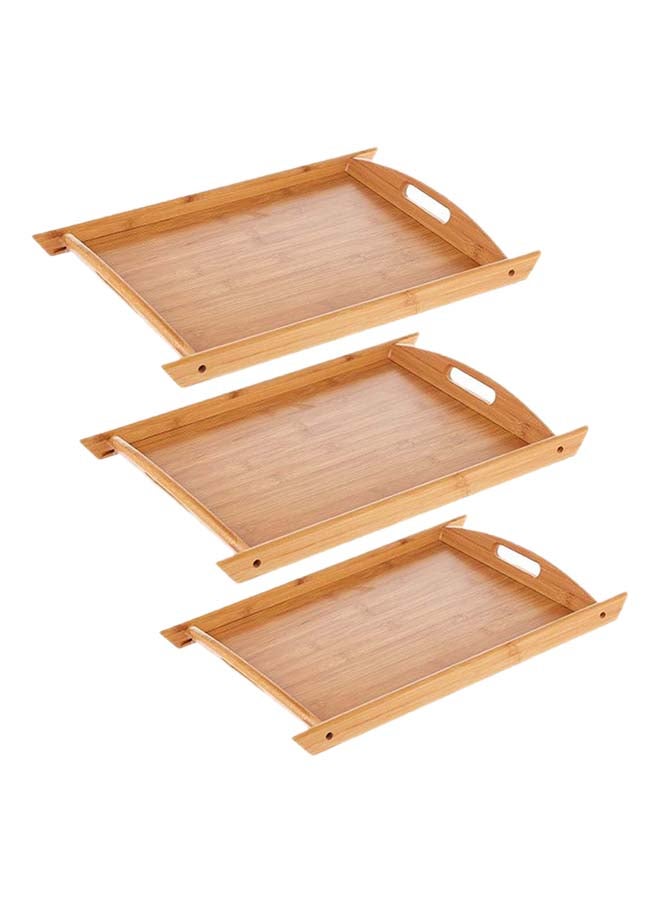 Liying Freezer Safe Wooden Serving Tray Beige 6x34x51centimeter  - Image 1