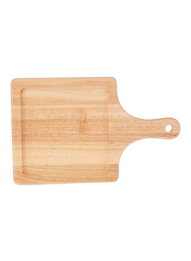 Liying Square Shaped Wooden Plate Beige 1.5x30x42centimeter  - Image 2