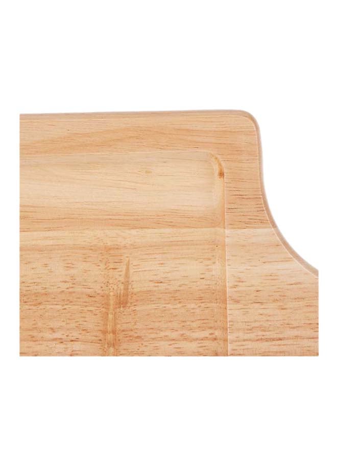 Liying Square Shaped Wooden Plate Beige 1.5x30x42centimeter  - Image 3