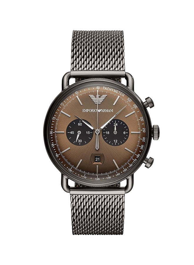 امبوريو ارماني ساعة يد كرونوغراف مقاومة للماء طراز AR11141 للرجال - Image 1