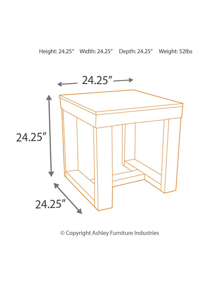 Ashley Watson Square End Table Brown  - Image 3