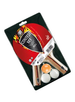 5-Piece Contest Table Tennis Racket With Ball Set
