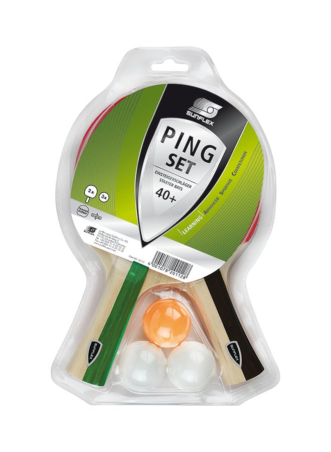 Sunflex - 5-Piece Ping Table Tennis Racket With Ball Set - Image 1
