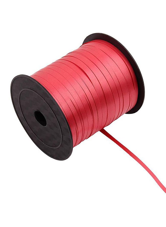 فلاور دستريكت لفة شريط هدايا وبالونات بطول 450 متر لون الكرز الأحمر - Image 1