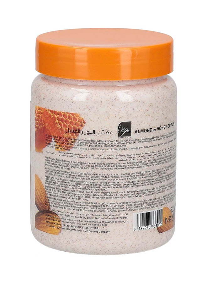BIOLUXE Almond And Honey Scrub 500ml - Image 3