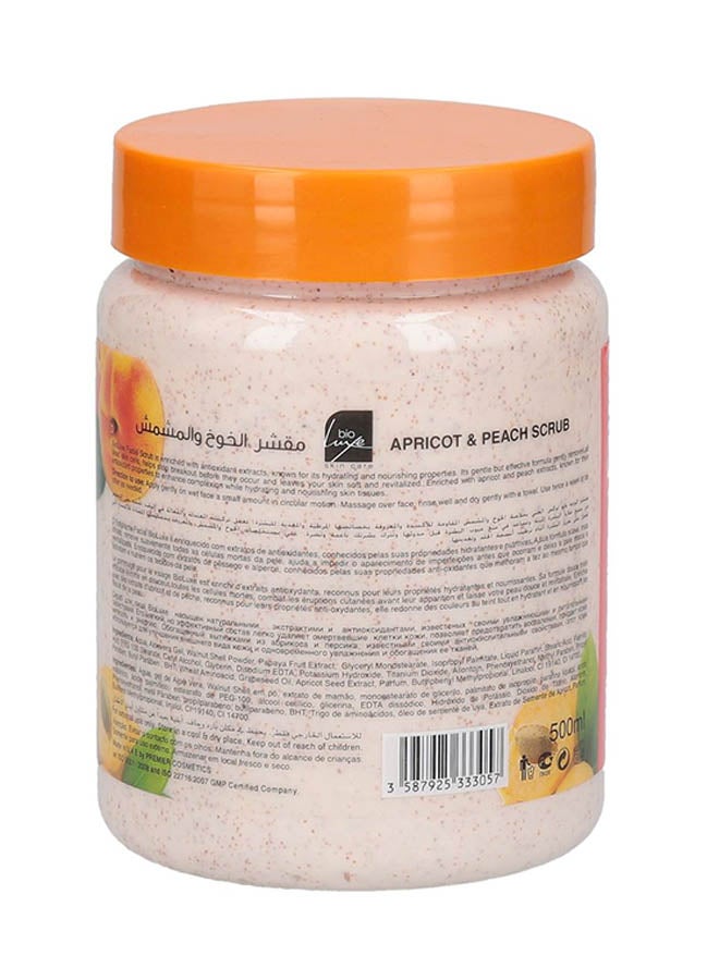 BIOLUXE Apricot And Peach Scrub 500ml  - Image 3