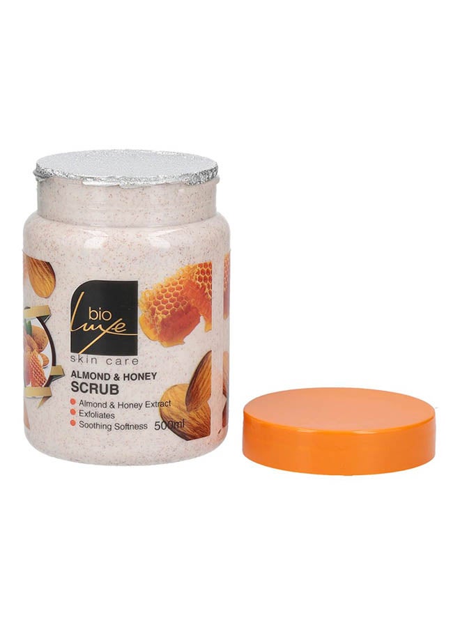 BIOLUXE Almond And Honey Scrub 500ml - Image 2