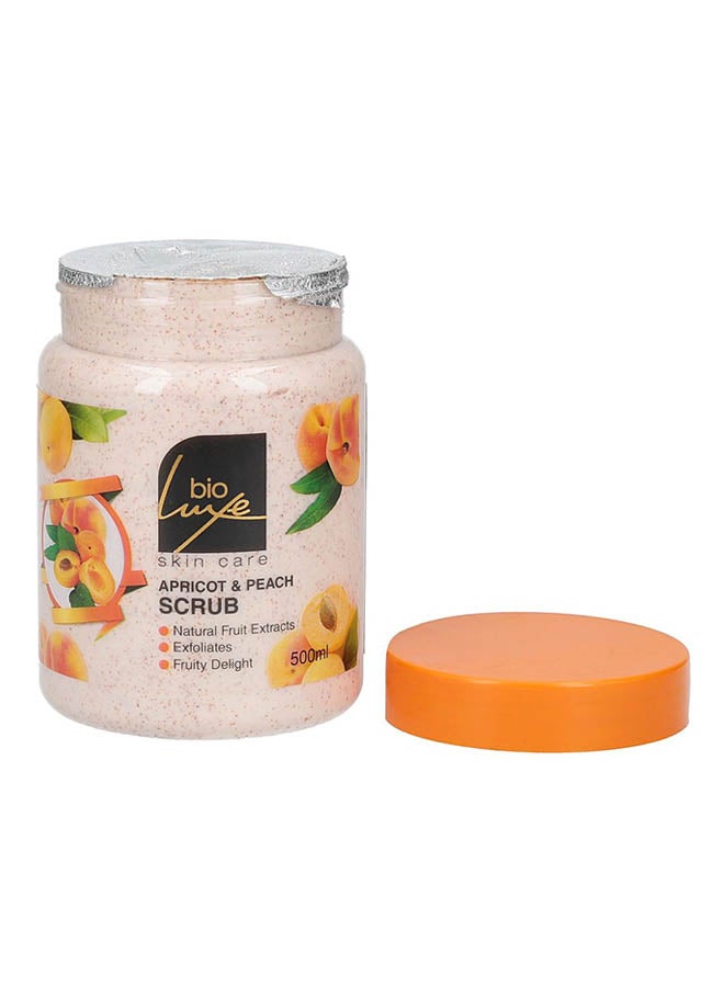 BIOLUXE Apricot And Peach Scrub 500ml  - Image 2