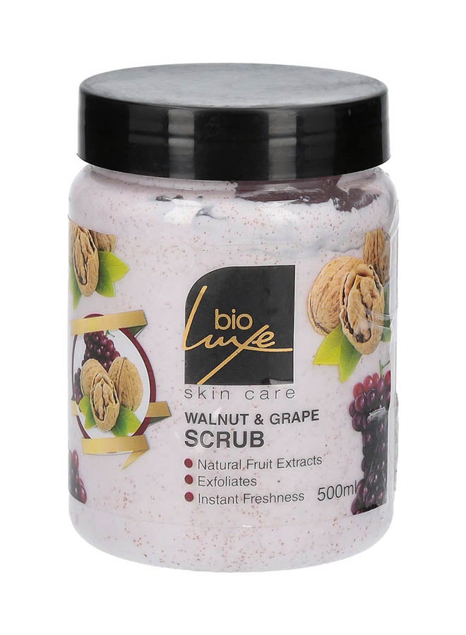 BIOLUXE Walnut And Grape Scrub 500ml  - Image 1