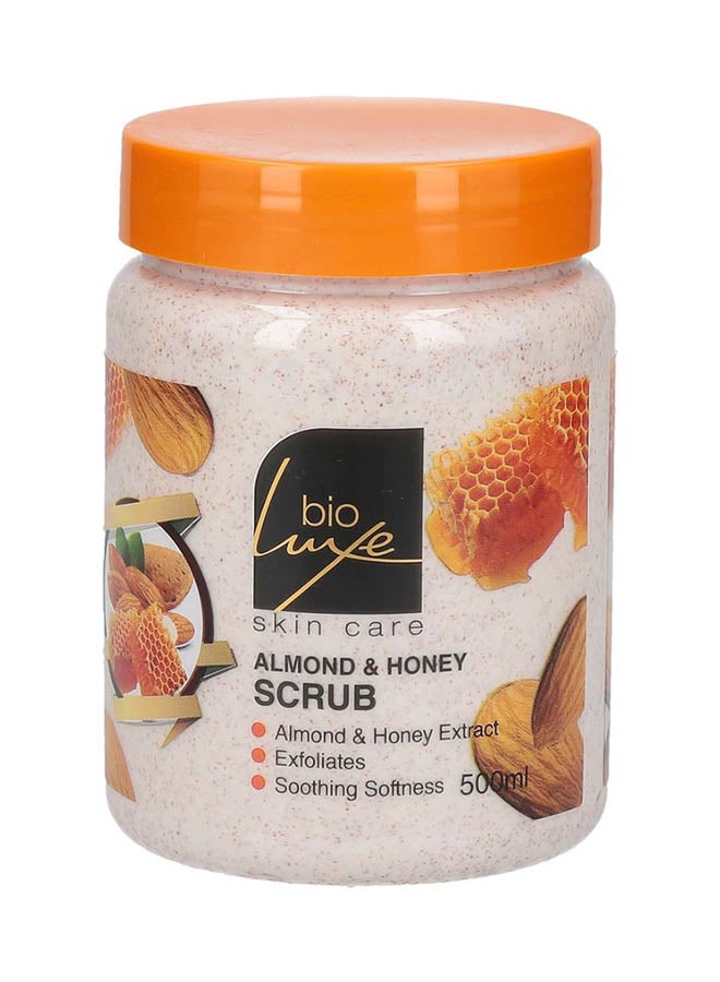 BIOLUXE Almond And Honey Scrub 500ml - Image 1
