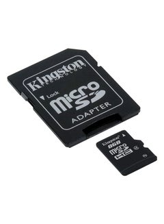 كينغستون بطاقة ذاكرة مايكرو SDHC فئة 4 مع مهايئ بطاقة SD 8 GB  - Image 2