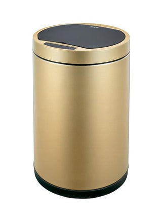High Quality Sturdy And Durable Fingerprint Resistant Automatic Sensor Dustbin With Plastic Inner Bucket Gold/Black 12Liters - v1542801936/N19470970A_1