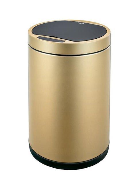 High Quality Sturdy And Durable Fingerprint Resistant Automatic Sensor Dustbin With Plastic Inner Bucket Gold/Black 12Liters