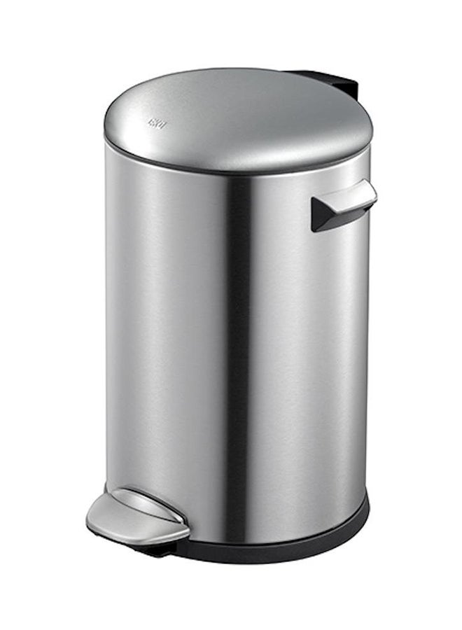 EKO Trash Bin With Pedal Silver 5Liters 