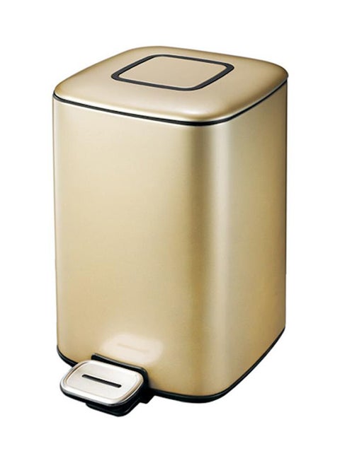 Step Trash Bin Gold 20Liters