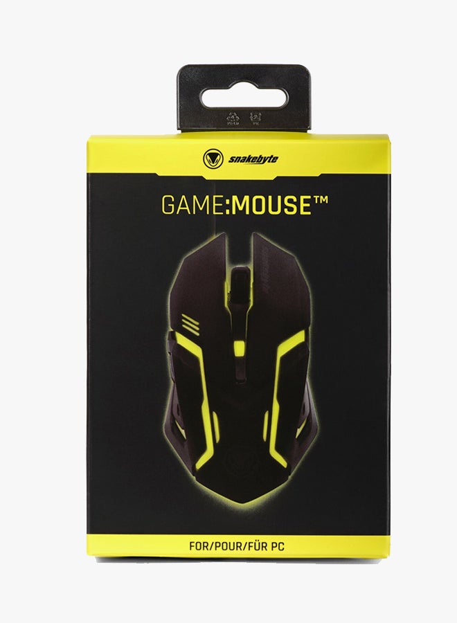 Snakebyte Game : Wired Mouse Black/Yellow  - Image 4