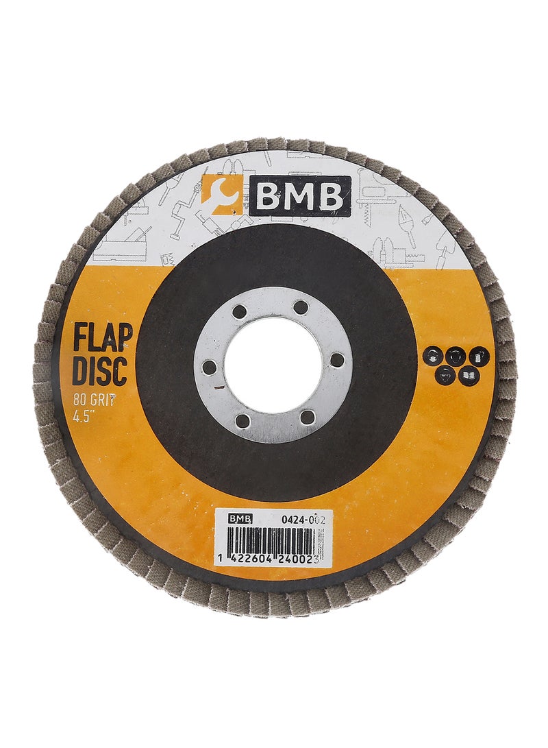 بي إم بي تولز قرص قلاب لجلاخة الزوايا ذات 80 حبيبة متعدد الألوان 4.5بوصة - Image 1