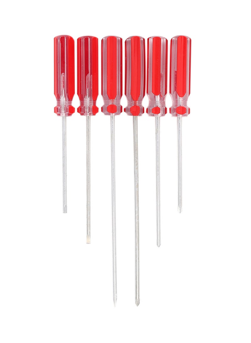 BMB tools 6-Piece Screwdriver Set Red/Silver 7inch - Image 2