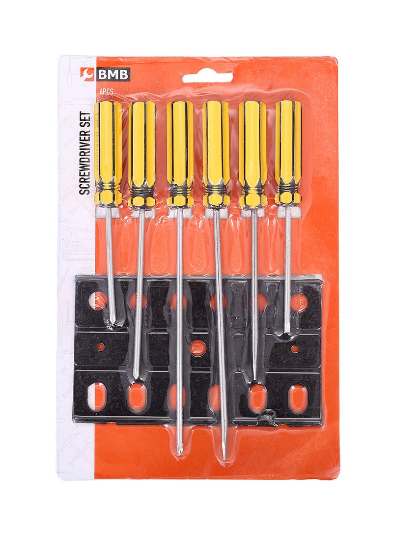BMB tools 6-Piece Screwdriver Set Yellow/Silver - Image 2